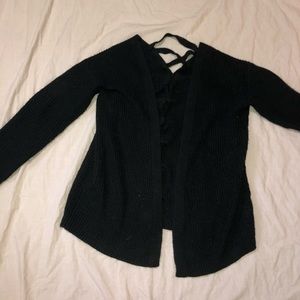kids black cardigan